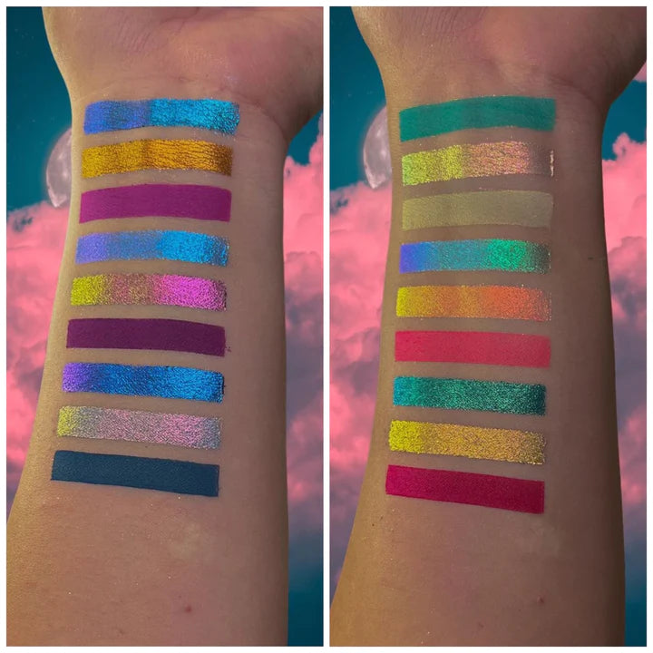 Paletă farduri IGOODCO cod 3695 – 18 culori intense cu glitter pentru machiaj expresiv - imagine 10