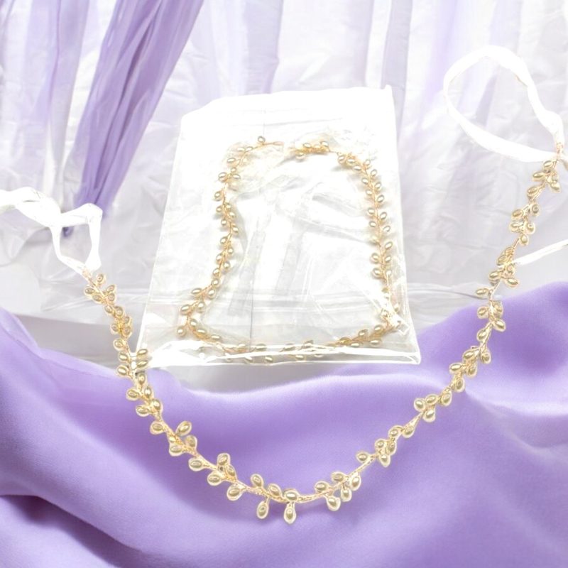 Coroniță Modelatoare cu Design Elegant – Accesoriu Păr cu Sârmă Maleabilă și Detalii Aurii