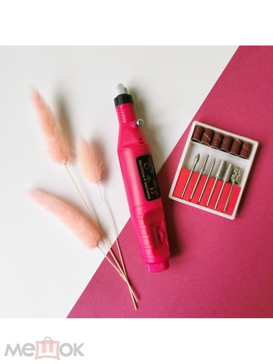 Freza electrică semiprofesională pentru unghii – cu 6 capete și viteză reglabilă | Uz personal și salon - imagine 3