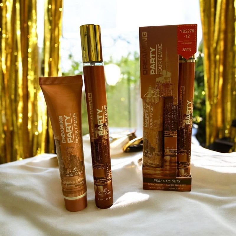 Set Cadou “Dreaming Party” Pour Femme – Apă de toaletă tip pix + Loțiune de corp 35 ml