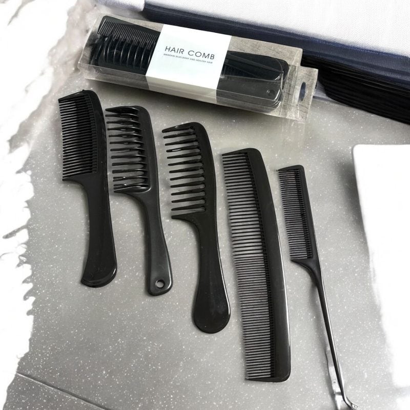Set 5 piepteni profesioniști Hair Comb – stilizare completă pentru orice tip de păr