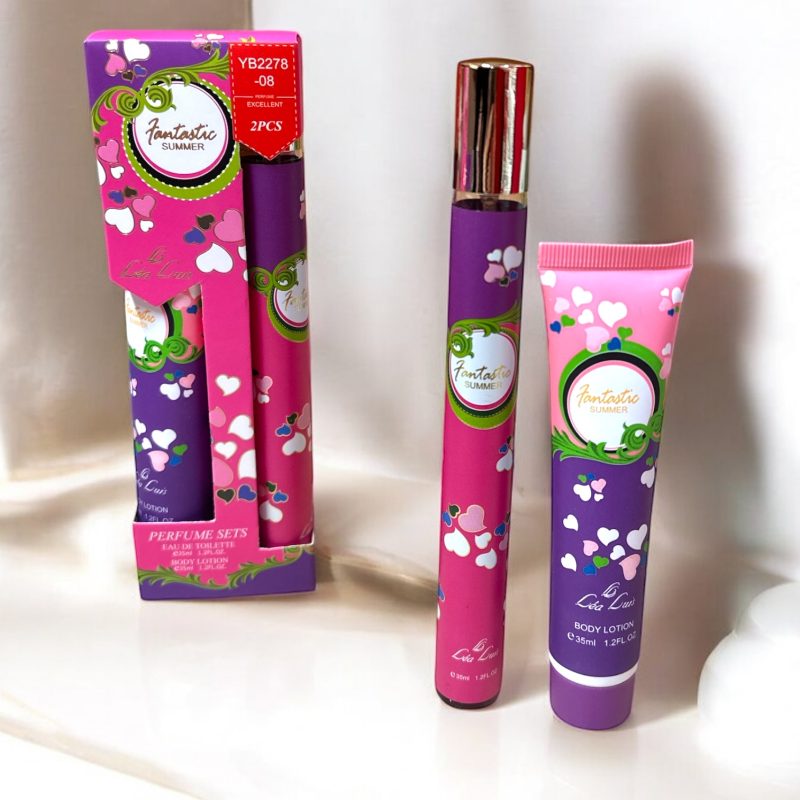 Set Cadou: Apă de Toaletă (Parfum Tip Pix) + Cremă de Corp "Fantastic Summer" – YB2278-08