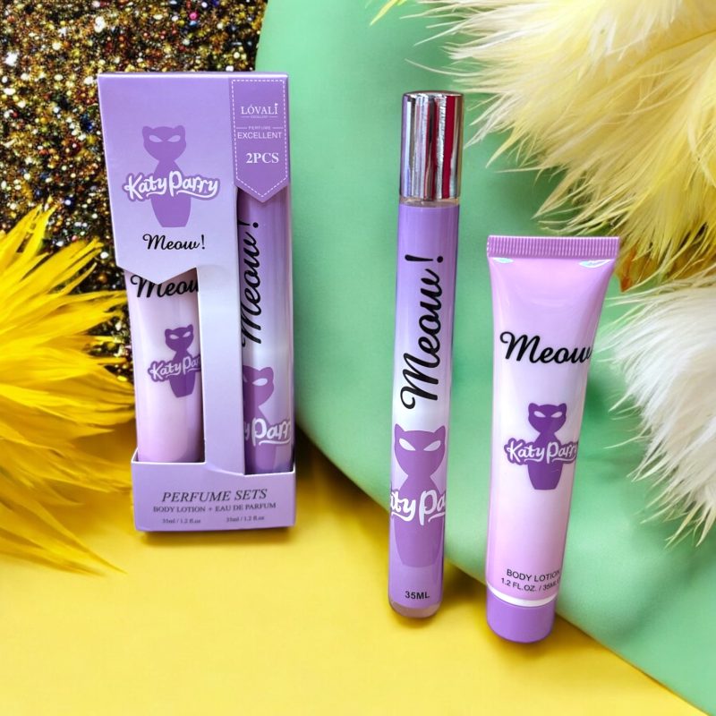 Set Cadou: Apă de Toaletă (Parfum Tip Pix) + Cremă de Corp "Meaw"