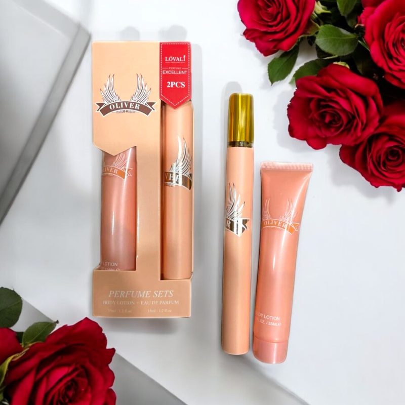 Set Cadou: Apă de Toaletă (Parfum Tip Pix) + Cremă de Corp "ROYAL SWEET Pour Femme" – V.V.LOVE