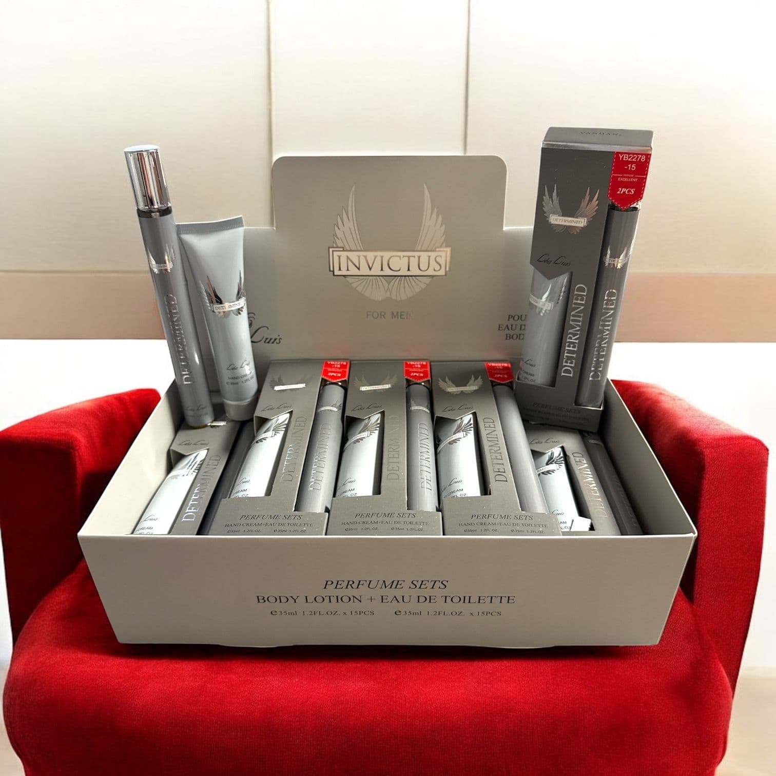 Set Cadou Bărbați “DETERMINED – INVICTUS For Men” – Apă de Toaletă 35ml + Cremă de Mâini 35ml1 - imagine 2