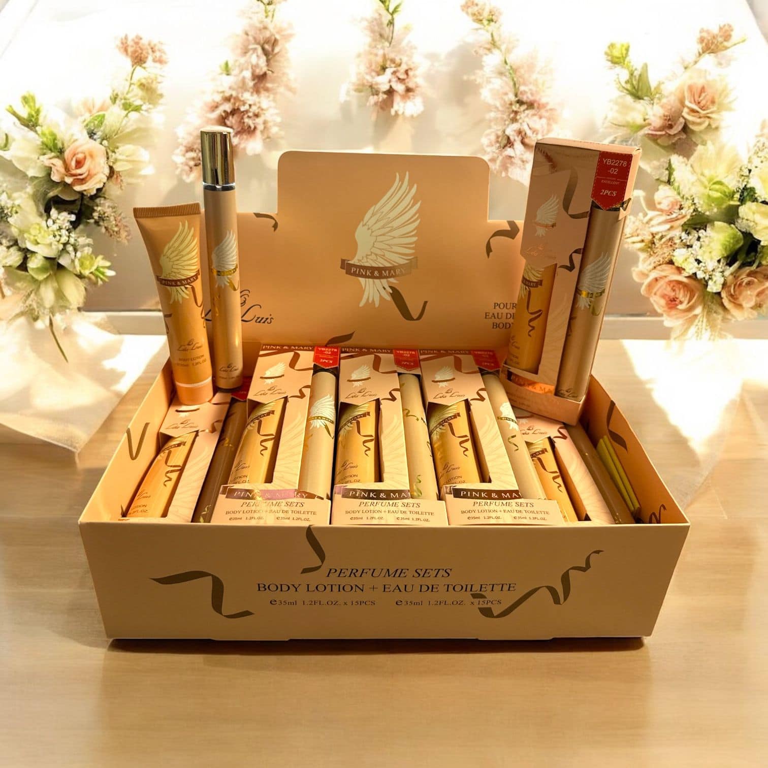 Set cadou Pink & Mary “Angel Wings” – Eau de Toilette tip pix 35 ml + Loțiune de corp 35 ml - imagine 2