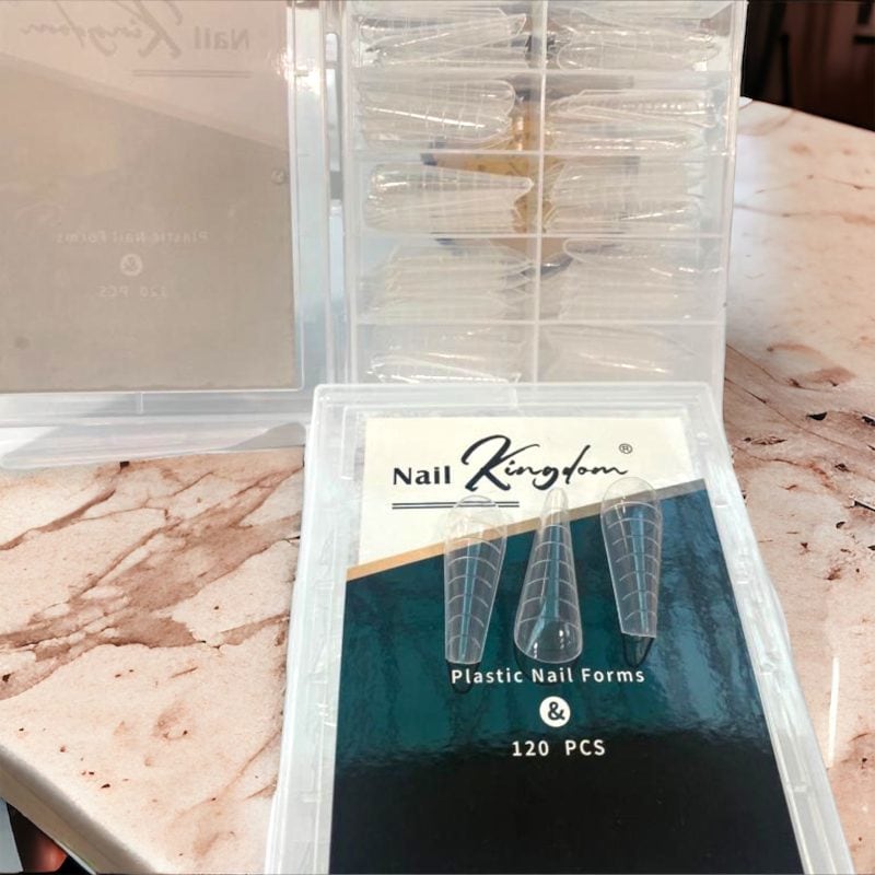 Tipsuri Reutilizabile din Plastic Transparent – 120 Bucăți | Modelare Gel și Polygel