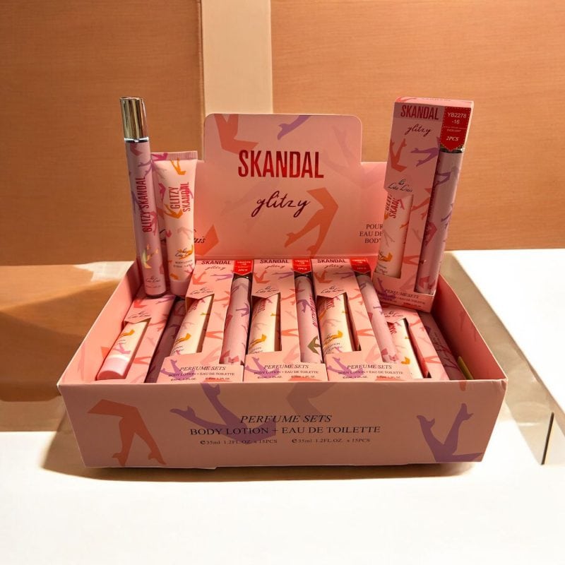 Set Cadou “Skandal Glitzy”  – Apă de toaletă tip pix + Loțiune de corp 35 ml