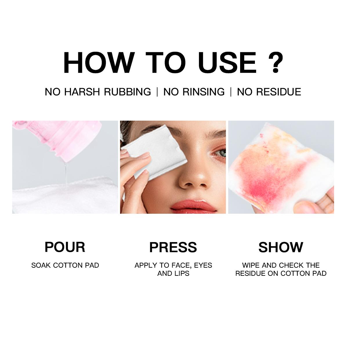 Apă Micelară USHAS cu Acid Hialuronic – Soothing Gentle, Demachiant Hidratant, Cod UC118-2 - imagine 3