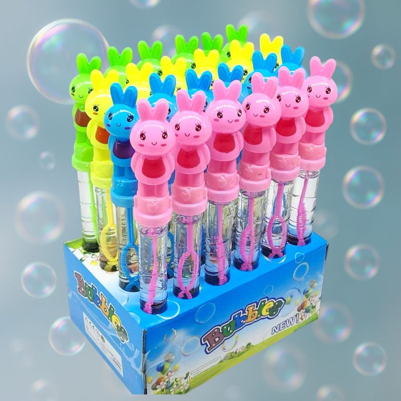 Baloane de săpun cu figurină iepuraș – 26 cm – 24 bucăți – H699