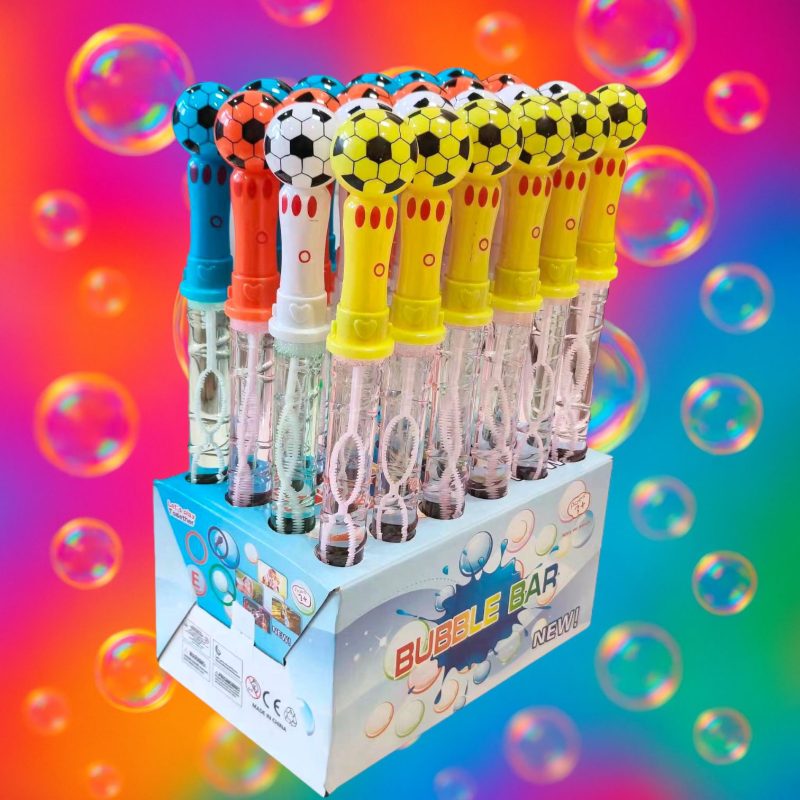 Baloane de săpun cu mâner minge de fotbal – 37 cm – 24 bucăți – H703