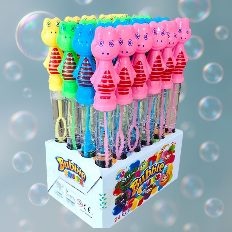 Baloane de săpun cu tijă – Dinozaur colorat – 26 cm – 24 bucăți – H693
