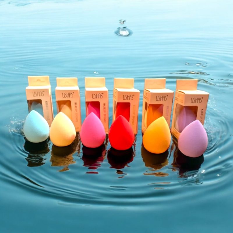 Set 12 Bureți Machiaj USHAS – Makeup Sponge Waterproof, Cod CT237