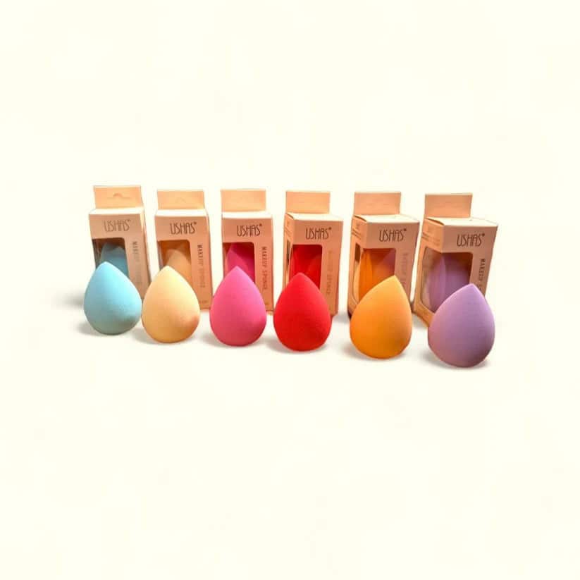 Set 12 Bureți Machiaj USHAS – Makeup Sponge Waterproof, Cod CT237 - imagine 2