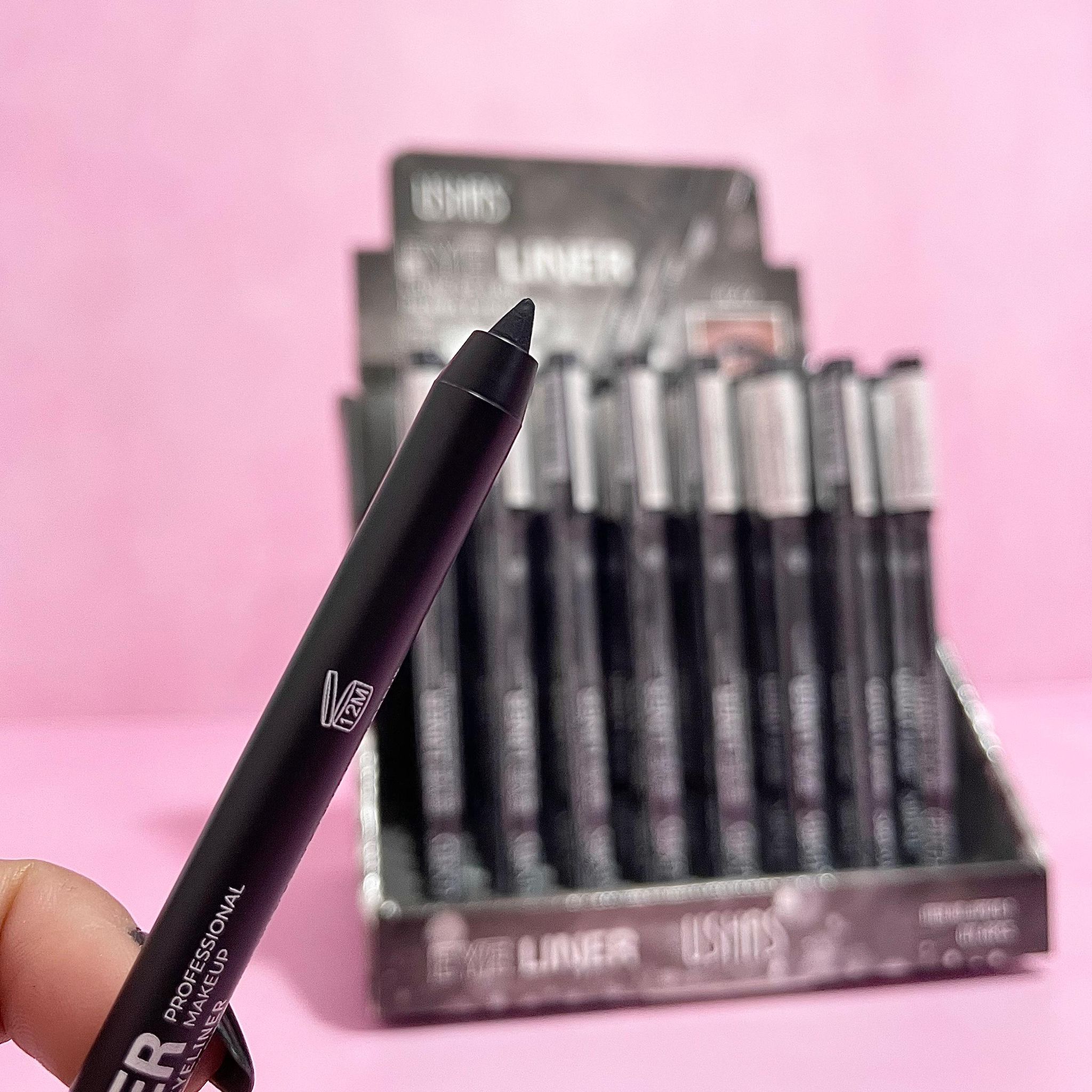 Creion dermatograf USHAS Eye Liner UP020-1 – negru intens, profesional – set 48 bucăți - imagine 3