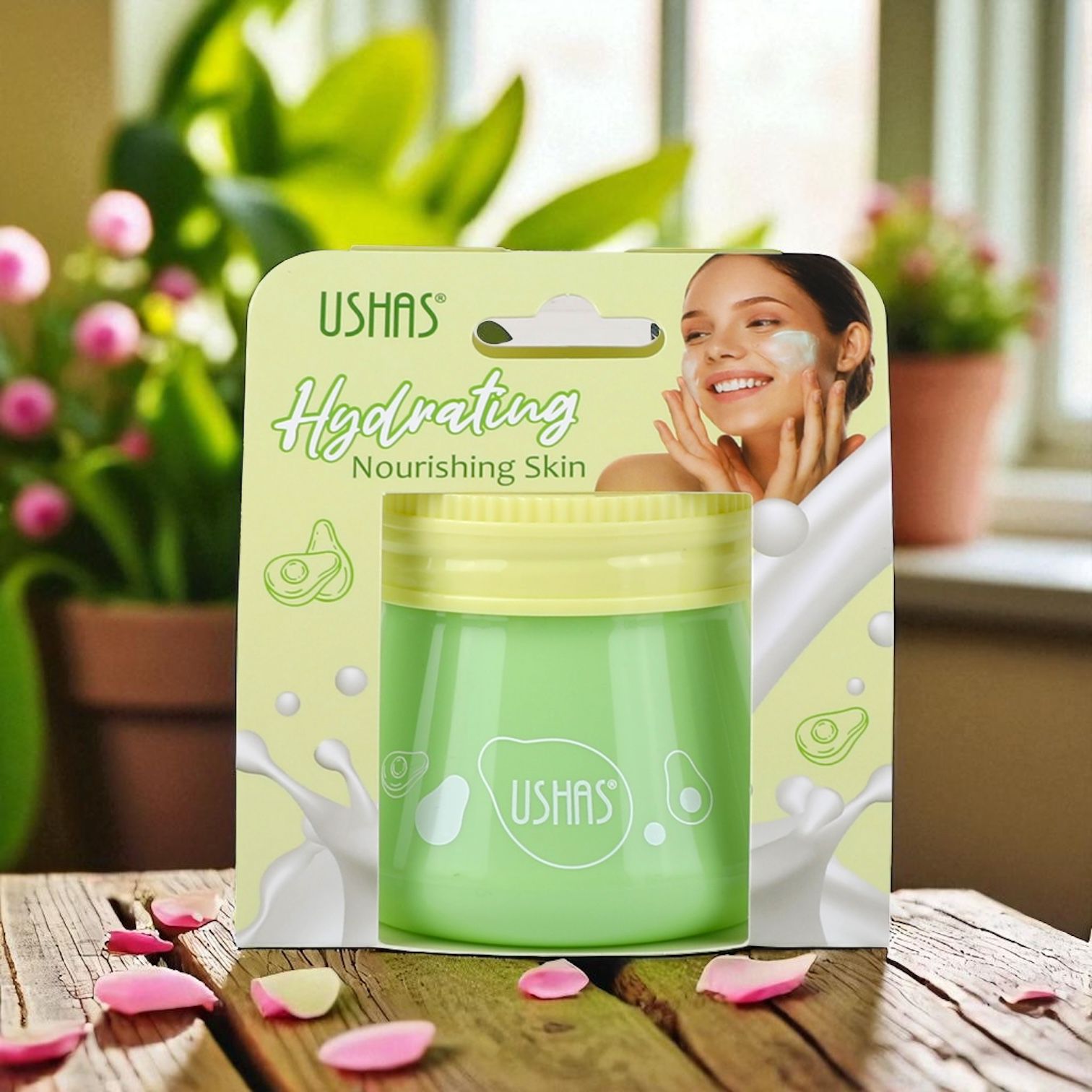 Cremă Hidratantă Ushas cu Avocado – Cod HA519 – Set 12 Bucăți - imagine 2