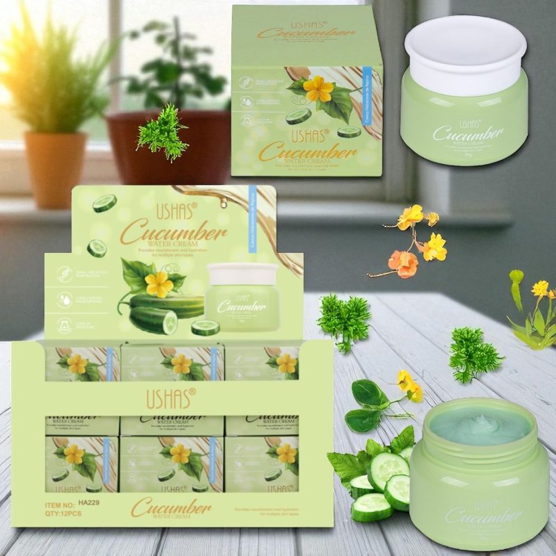 Cremă Hidratantă cu Castravete Ushas – Cod HA229 – Set 12 Bucăți