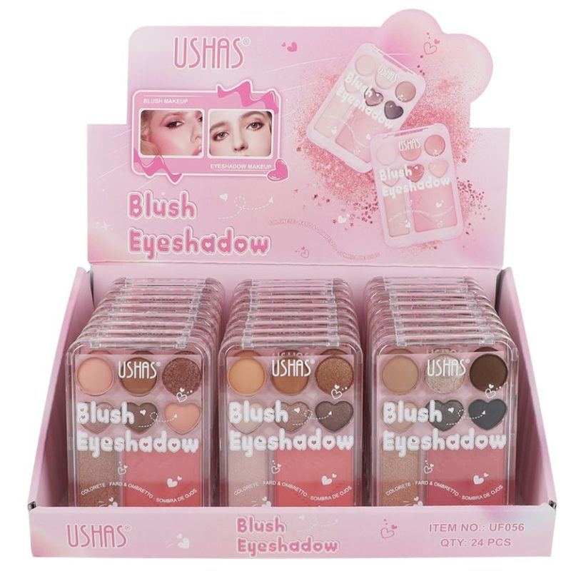 Fard de Obraz și Fard de Pleoape USHAS – Set Multifuncțional 2 în 1, Cod UF056