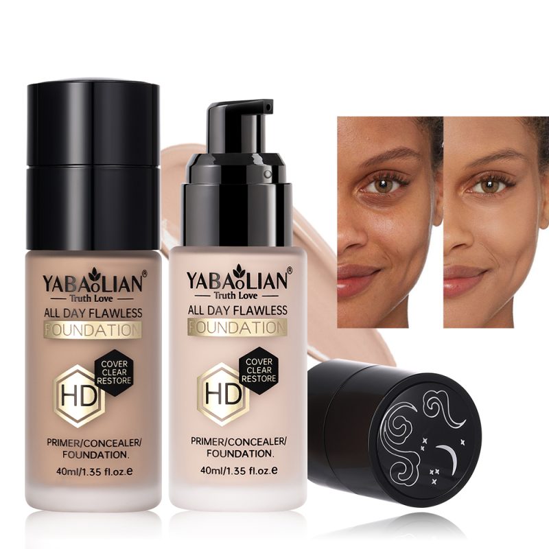 Fond de Ten HD Yabaolian All Day Flawless Y7040 – Primer, Corector și Acoperire Perfectă, 12 Bucăți/Set