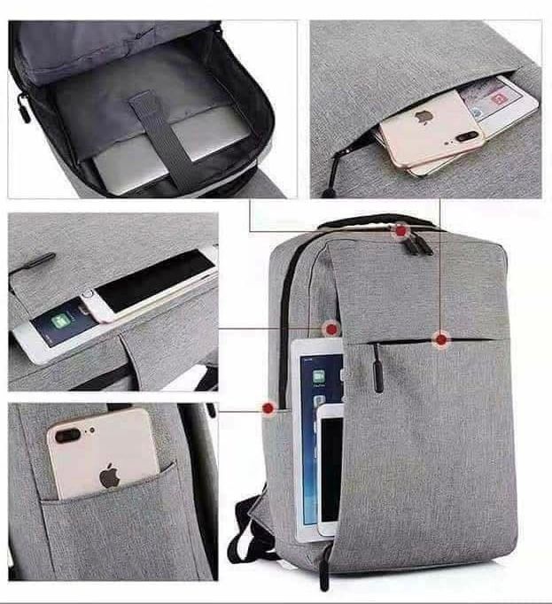 Ghiozdan business H662 – unisex, poliester, 41x30x11 cm, port USB, buzunar frontal, culori mixte