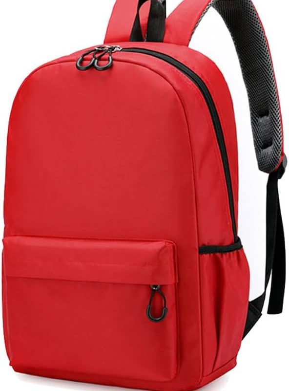 Ghiozdan scoala H643 – material poliester si nylon, captuseala interioara si buzunar lateral, 42x30x12 cm, culori mixte