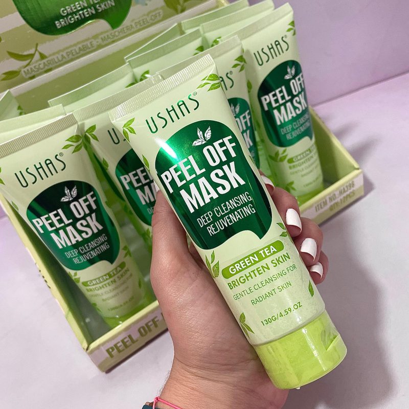 Mască Peel-Off cu Ceai Verde Ushas – Cod HA396 – Set 12 Bucăți