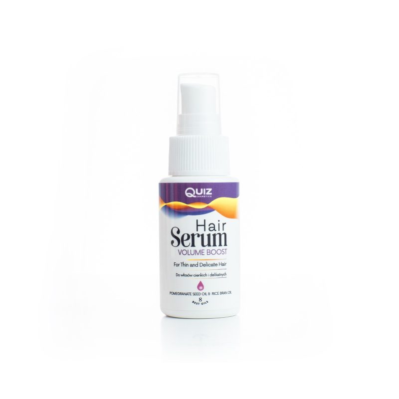 Serum pentru par Quiz Hair Volume Boost – pentru par subtire si delicat, cu ulei de rodie si tarate de orez