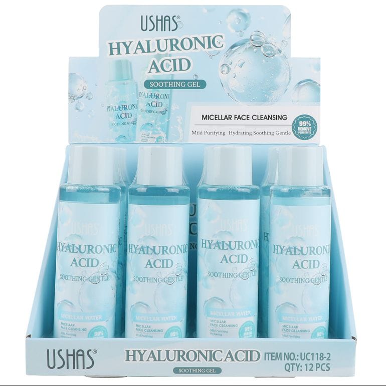 Apă Micelară USHAS cu Acid Hialuronic – Soothing Gentle, Demachiant Hidratant, Cod UC118-2 - imagine 2