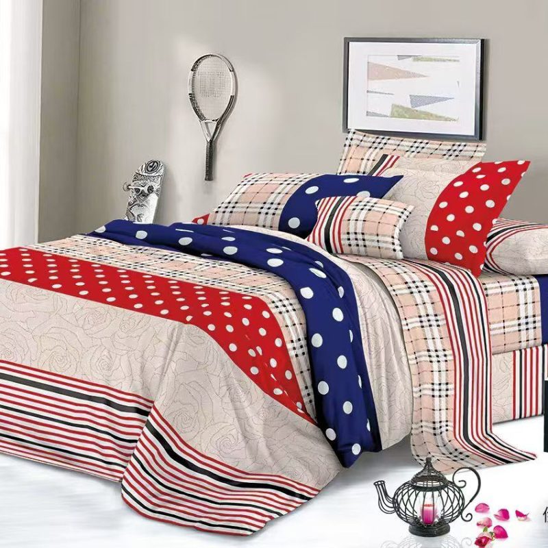 Set Lenjerie Pat 4 Piese – Model H800 – 200x230cm – finet – Design Modern Colorat