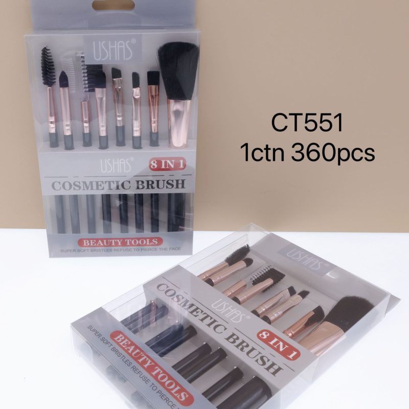 Set Pensule Machiaj USHAS 8 în 1 – Beauty Tools Profesional, Cod CT551