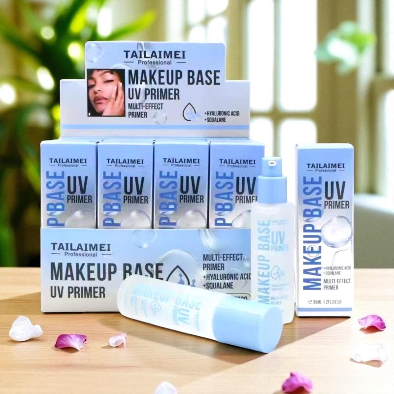 TLM Tailaimei Makeup Base UV Primer – Bază de Machiaj cu Acid Hialuronic și Squalane, F309, 12 bucăți / cutie