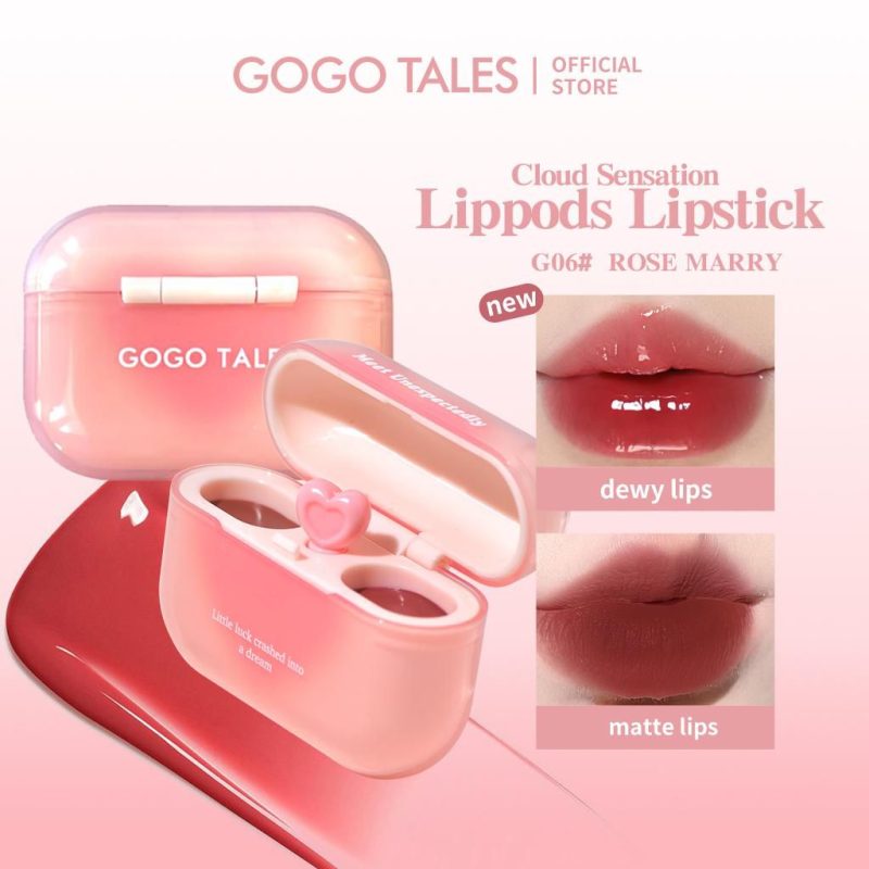 USHAS Sweet Lips UC104B – ruj și luciu de buze 2 în 1, efect glossy și mat – set 12 bucăți - imagine 5
