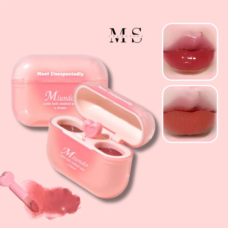 USHAS Sweet Lips UC104B – ruj și luciu de buze 2 în 1, efect glossy și mat – set 12 bucăți - imagine 11