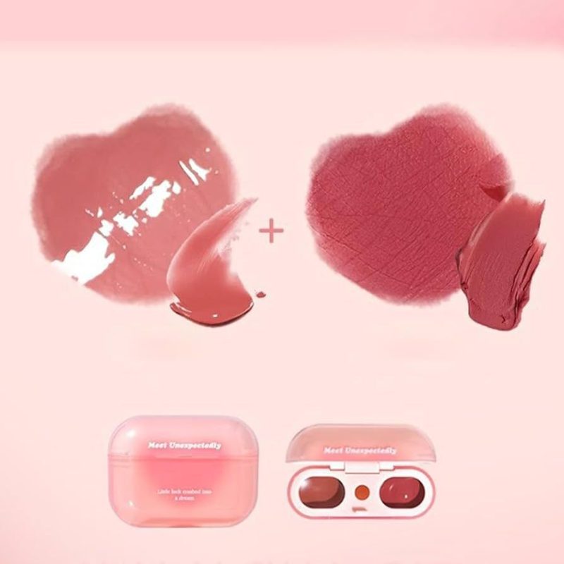 USHAS Sweet Lips UC104B – ruj și luciu de buze 2 în 1, efect glossy și mat – set 12 bucăți - imagine 6