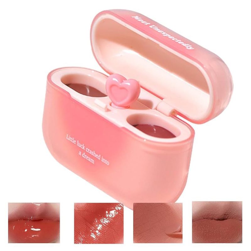 USHAS Sweet Lips UC104B – ruj și luciu de buze 2 în 1, efect glossy și mat – set 12 bucăți - imagine 8