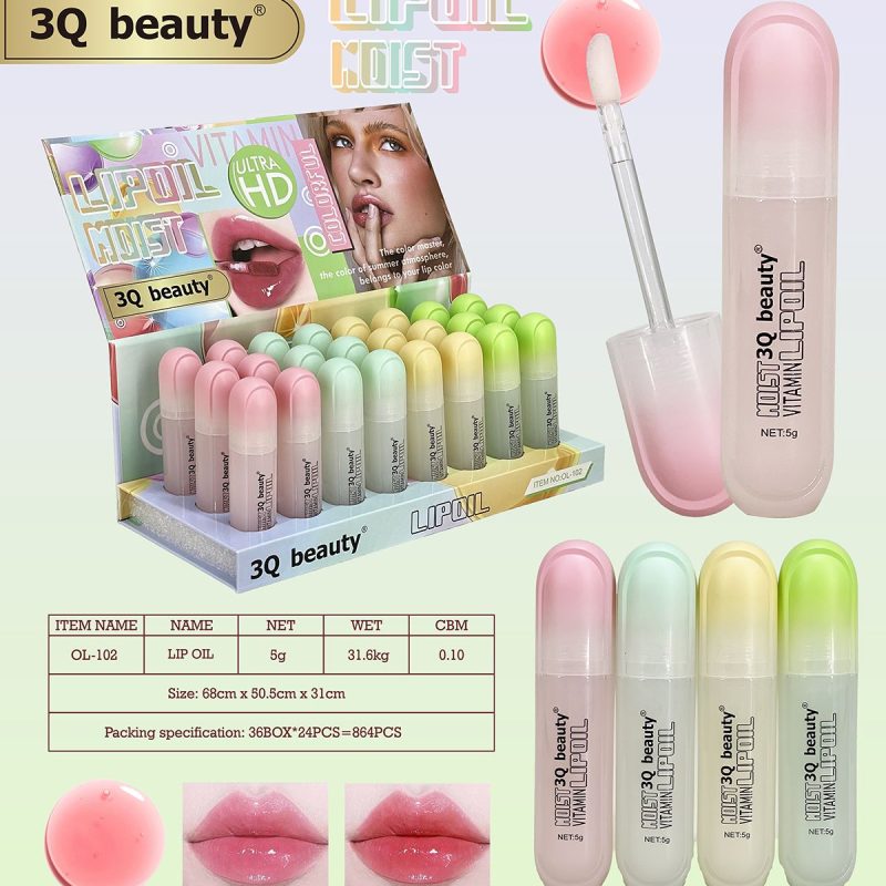 Ulei de Buze 3Q Beauty MOIST – Vitamin Lip Oil Ultra HD, Cod OL-102