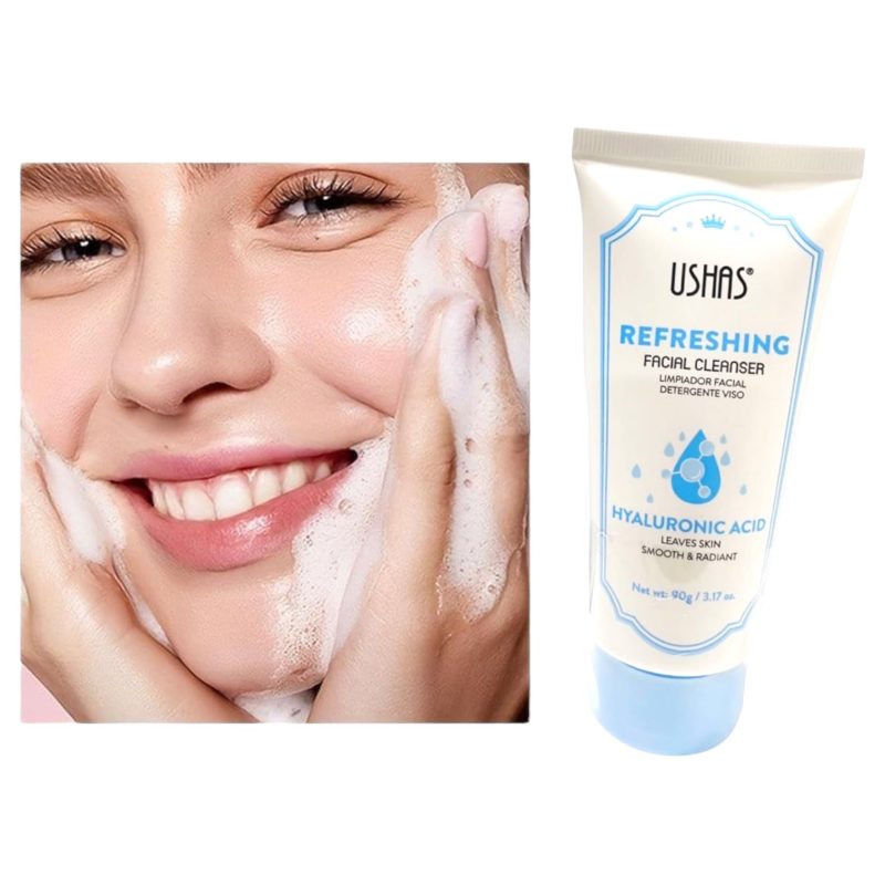 Ushas Hyaluronic Acid Facial Cleanser – Gel de Curățare și Hidratare cu Acid Hialuronic, 12 buc/set (HA420)