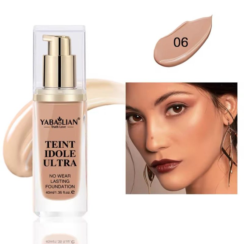 Yabaolian Teint Idole Ultra Liquid Foundation Y7018 – Fond de Ten Lichid Rezistent, 6 Nuanțe, 40g, Set 12 Bucăți - imagine 3