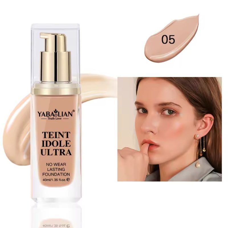 Yabaolian Teint Idole Ultra Liquid Foundation Y7018 – Fond de Ten Lichid Rezistent, 6 Nuanțe, 40g, Set 12 Bucăți - imagine 5