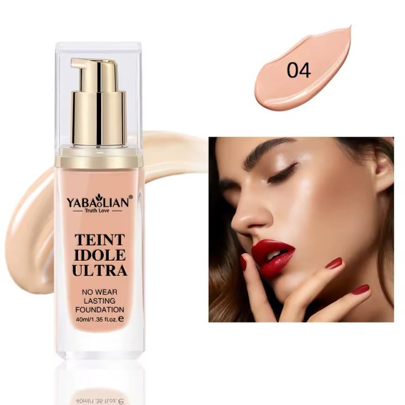 Yabaolian Teint Idole Ultra Liquid Foundation Y7018 – Fond de Ten Lichid Rezistent, 6 Nuanțe, 40g, Set 12 Bucăți - imagine 6