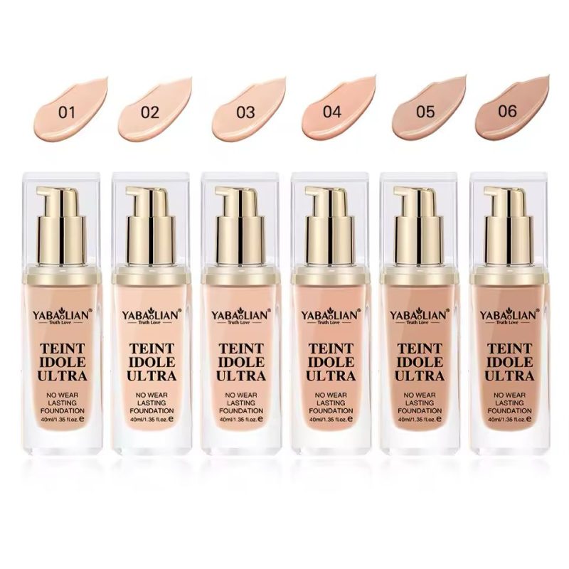 Yabaolian Teint Idole Ultra Liquid Foundation Y7018 – Fond de Ten Lichid Rezistent, 6 Nuanțe, 40g, Set 12 Bucăți - imagine 10
