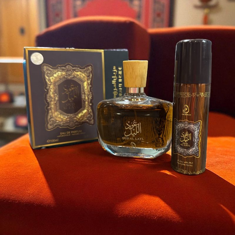 Set parfum oriental Oud Al Layl 100ml Eau de Parfum + spray de corp
