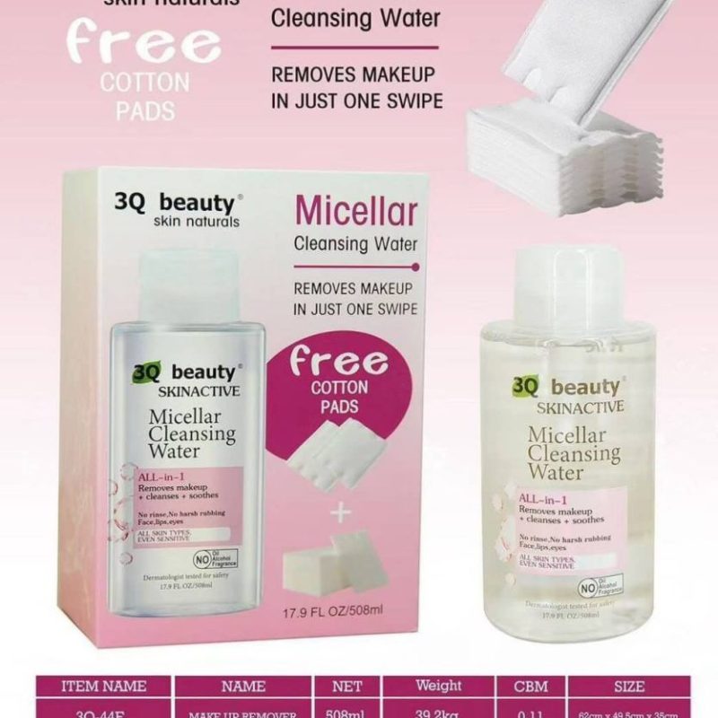 Apă Micelară 3Q Beauty 508 ml cu Dischete Cadou – Cod 3Q44E