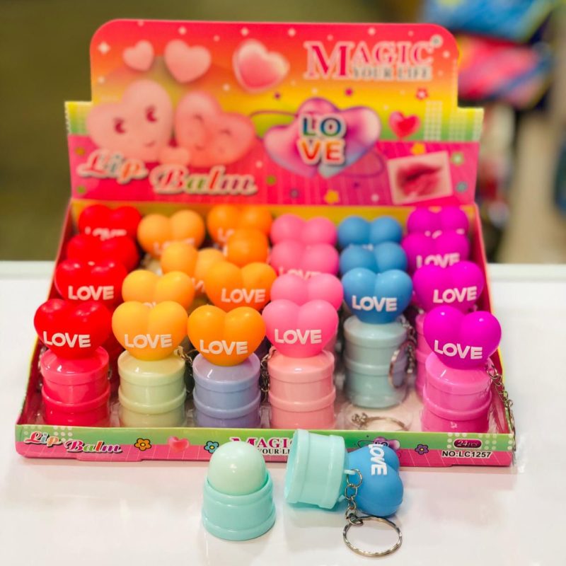 Balsam de buze Magic Your Life LOVE – cu breloc – LLC1257