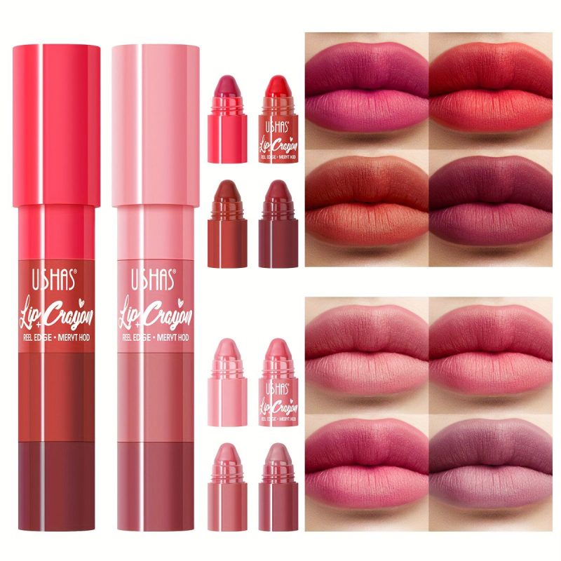 Creion/Ruj de buze tip crayon USHAS Kiss Lip Crayon UQ126B – 24 buc display