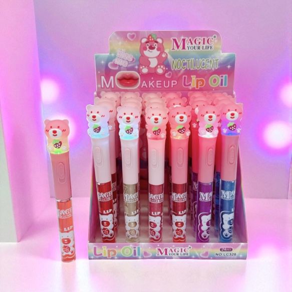 Ulei de buze Magic Your Life Lip Oil Bear Glow – capac ursuleț luminos – LC326