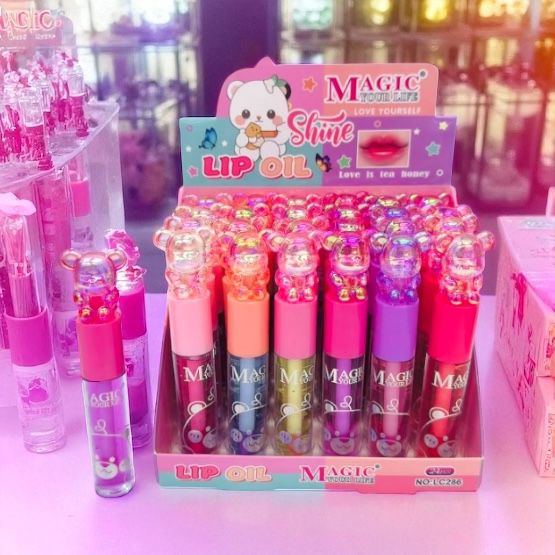 Ulei de buze Magic Your Life Shine Lip Oil – capac ursuleț – LC286