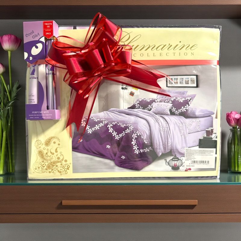 Set cadou H801 femei rafinate cu lenjerie și parfum cu cremă de mâini